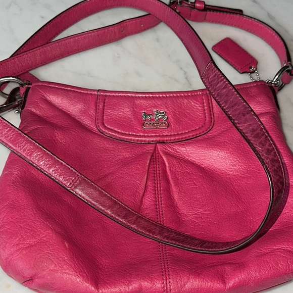 Coach Ashley Hot Pink Crossbody Bag - Picture 8 of 10